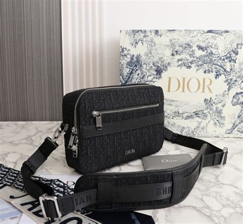 Dior Safari Messenger Bag Black/Beige 